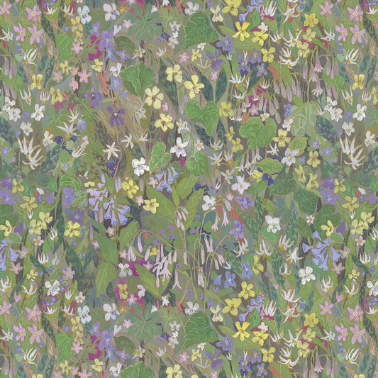 Gardenia Wallpaper - Verde - House of Hackney - 1-WA-GAR-DI-VER-XXX - Morris Wallpaper