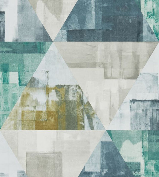 Geodesic Wallpaper - Emerald/Linden - HGEO111700 - Harlequin - Morris Wallpaper