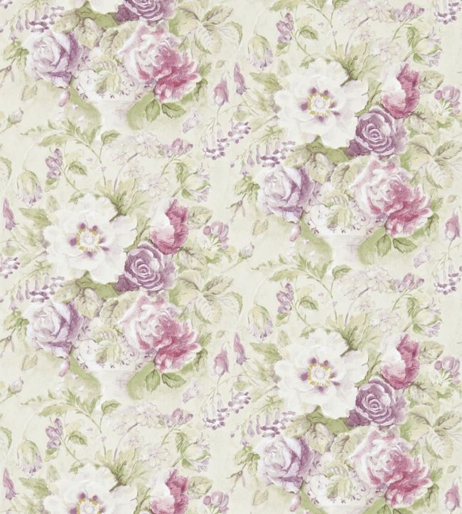 Giselle Wallpaper - Bordeaux/Olive - DFAB214090 - Sanderson - Morris Wallpaper