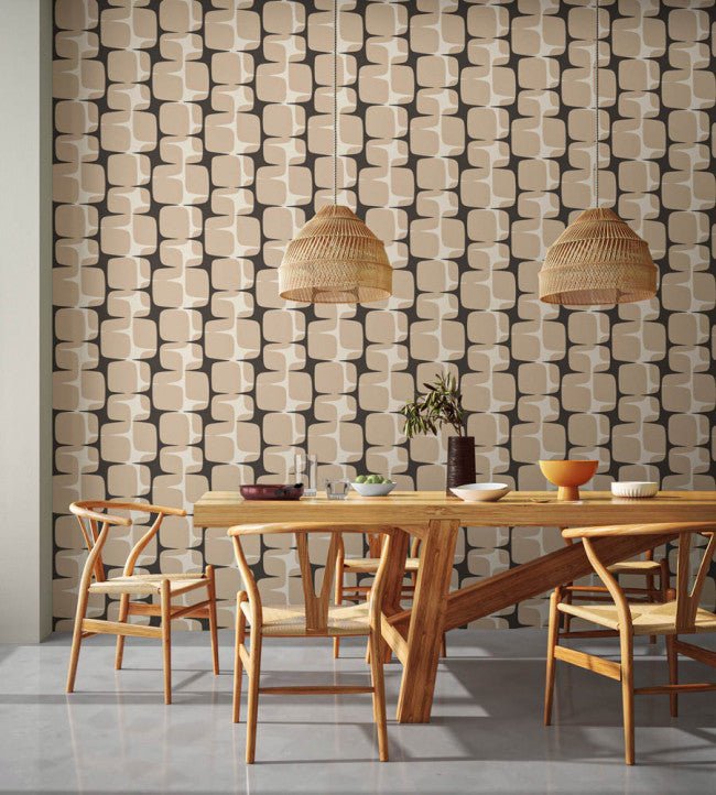 Going Lohko Wallpaper - Powder / Liquorice - NBIW113037 - Scion
