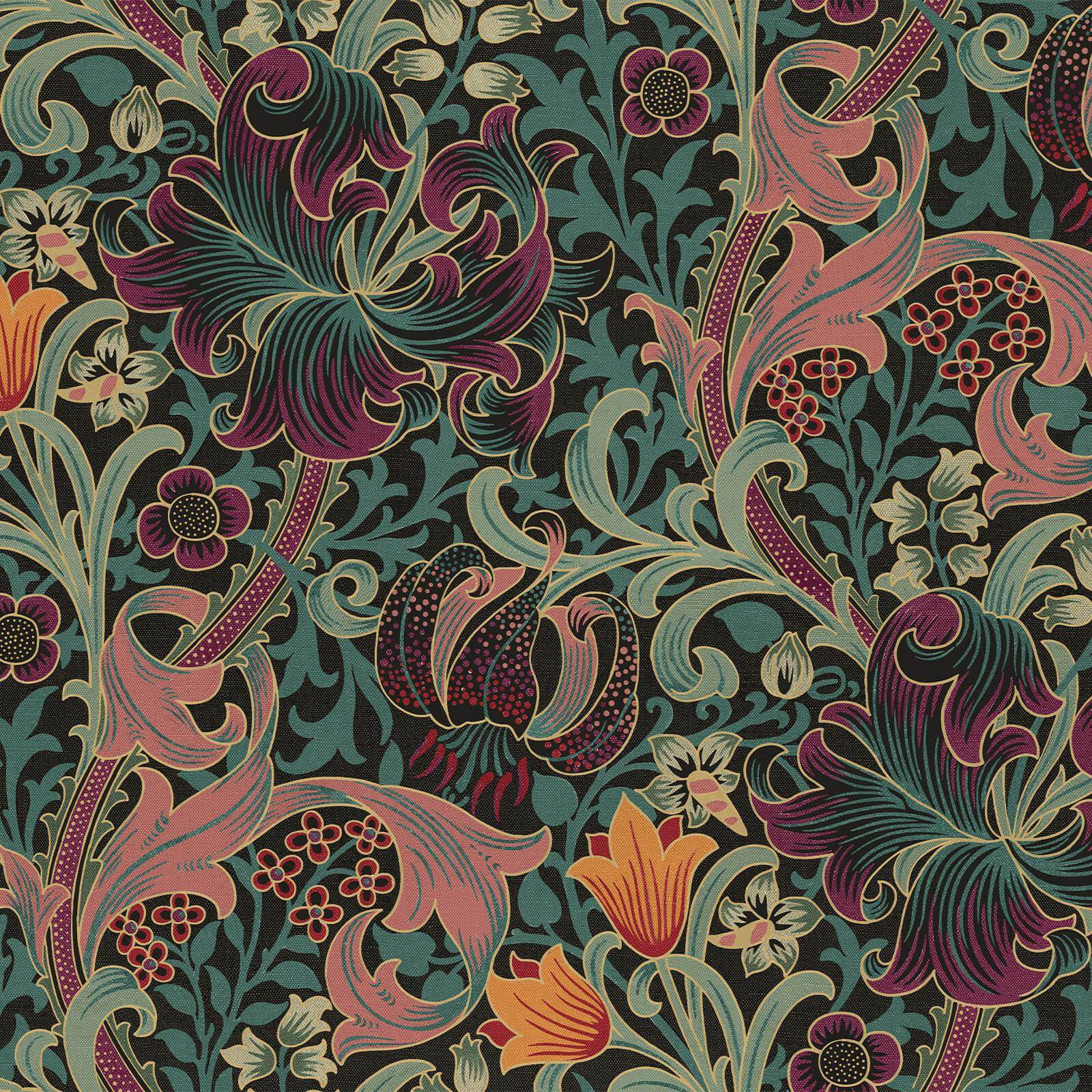 1-WA-GOL-DI-PET-XXX - Golden Lily Wallpaper - Apatite - House of Hackney