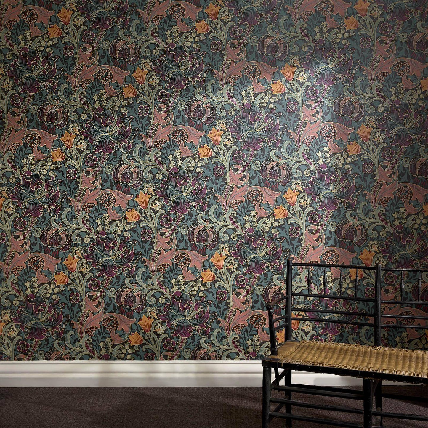 1-WA-GOL-DI-PET-XXX - Golden Lily Wallpaper - Apatite - House of Hackney