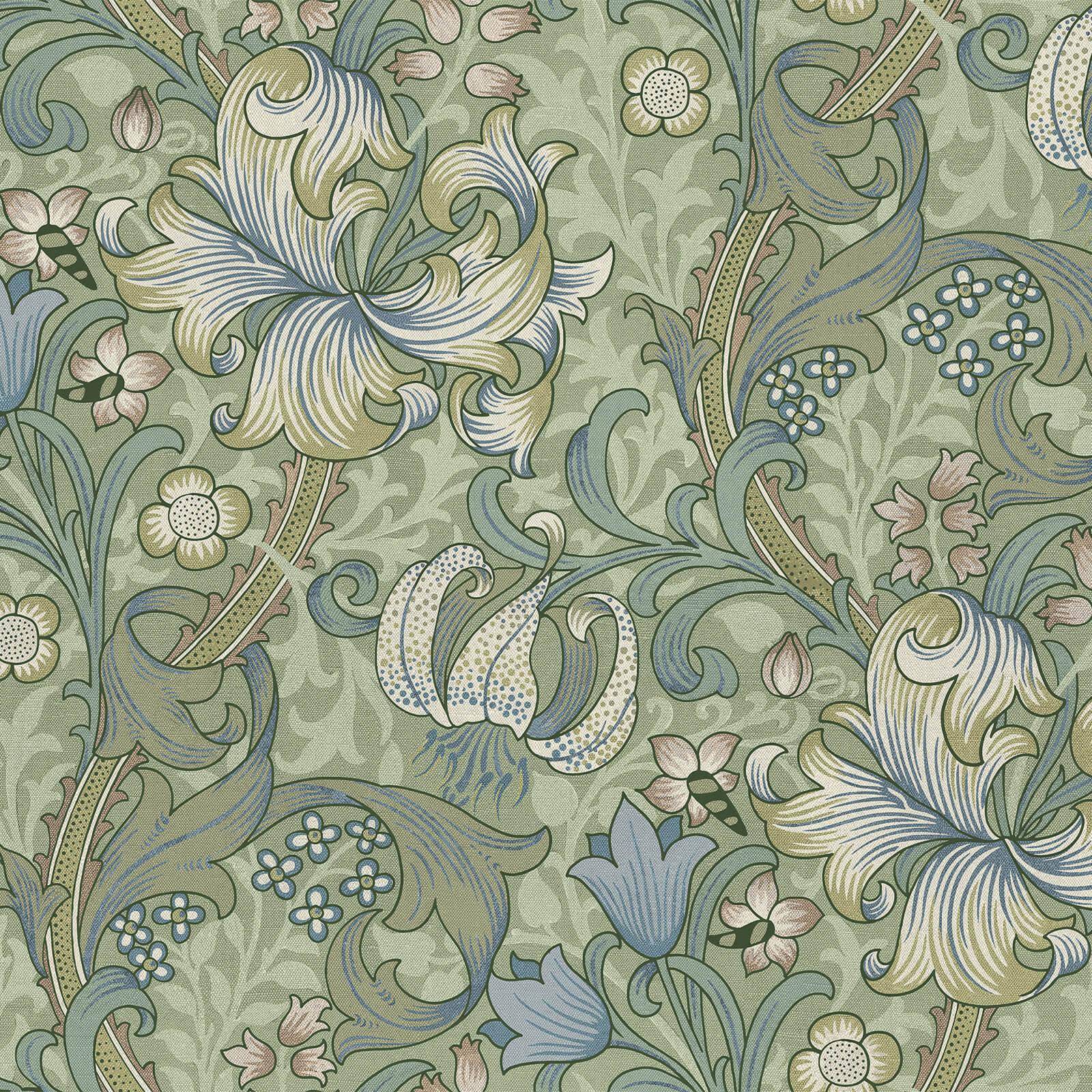 1-WA-GOL-DI-APP-XXX - Golden Lily Wallpaper - Apple - House of Hackney