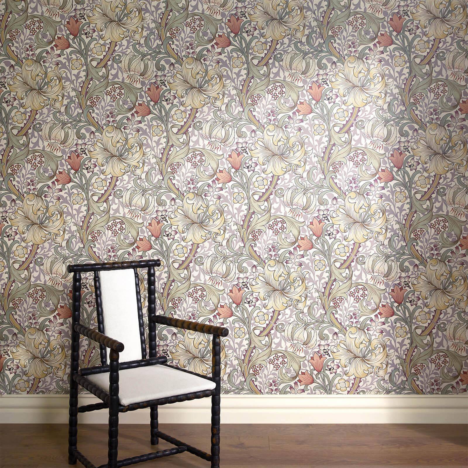 1-WA-GOL-DI-CIR-XXX - Golden Lily Wallpaper - Cirrus - House of Hackney