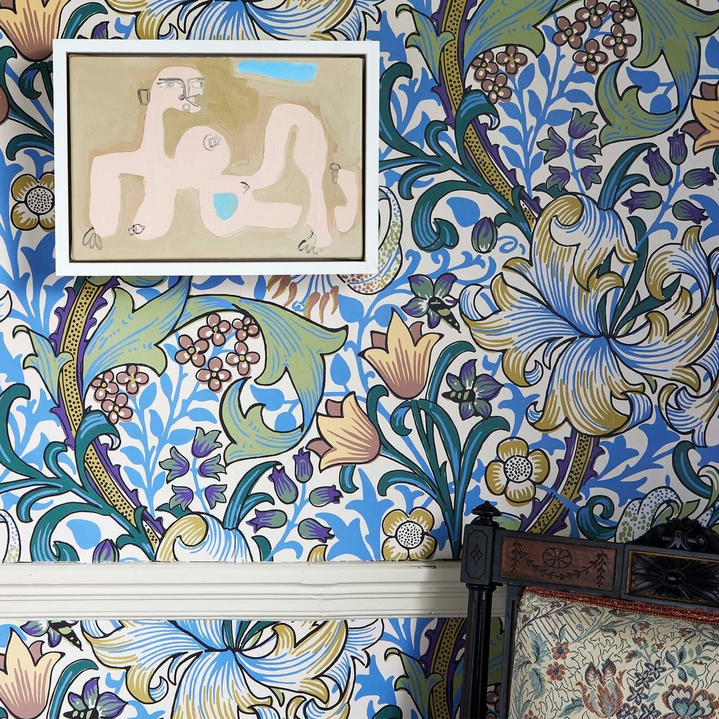 Golden Lily Wallpaper - Sky - House of Hackney - 1-WA-GOL-DI-SKY-XXX - Morris Wallpaper