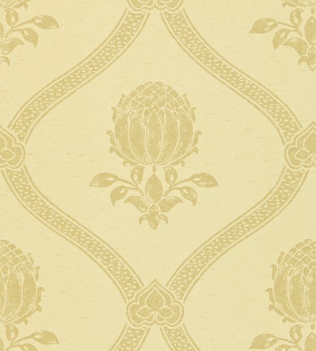 Granada Wallpaper - Cream/Silver - DMCW210434 - Morris & Co - Morris Wallpaper