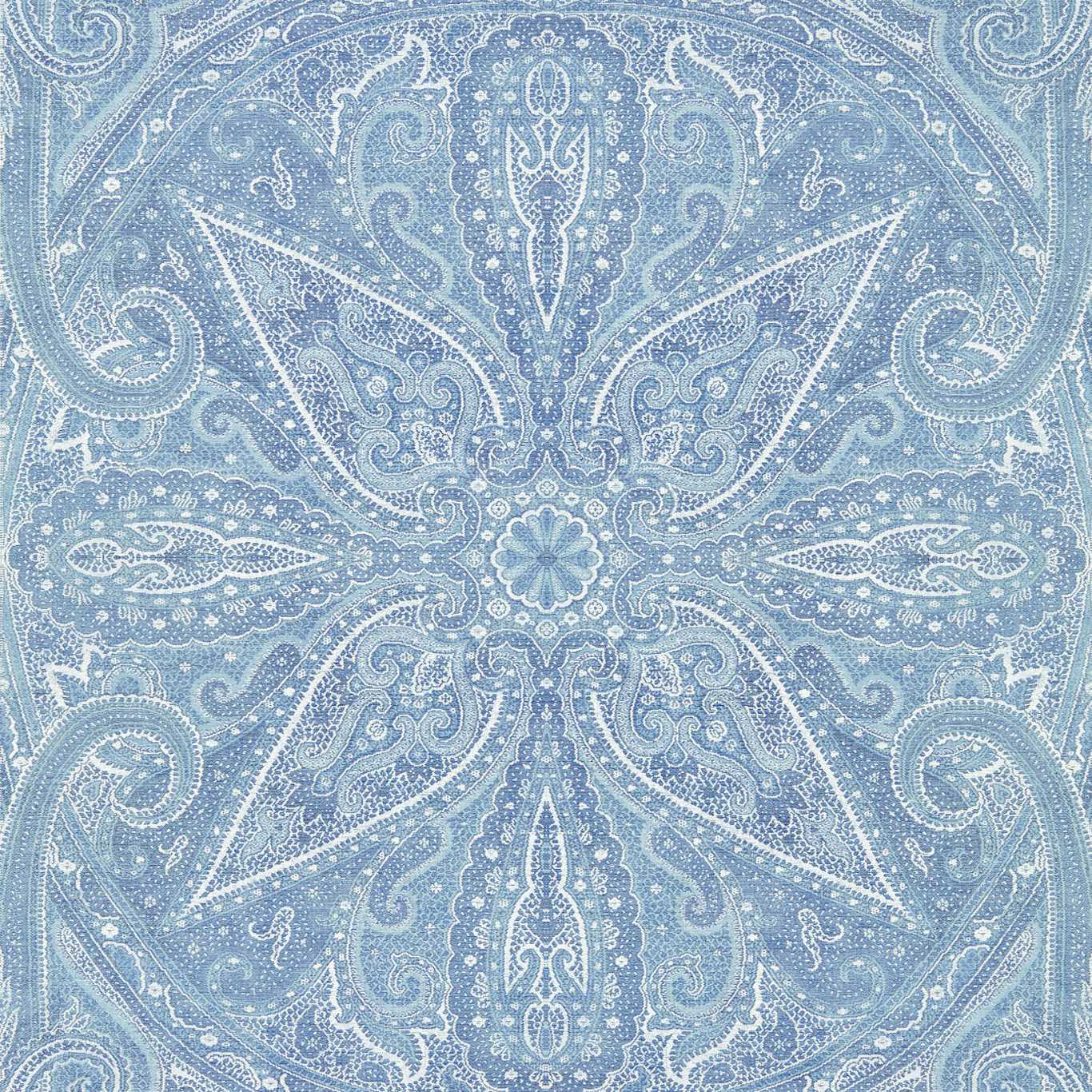 Grand Paisley Wallpaper - Indigo - Zoffany - ZCOT313018 - Morris Wallpaper