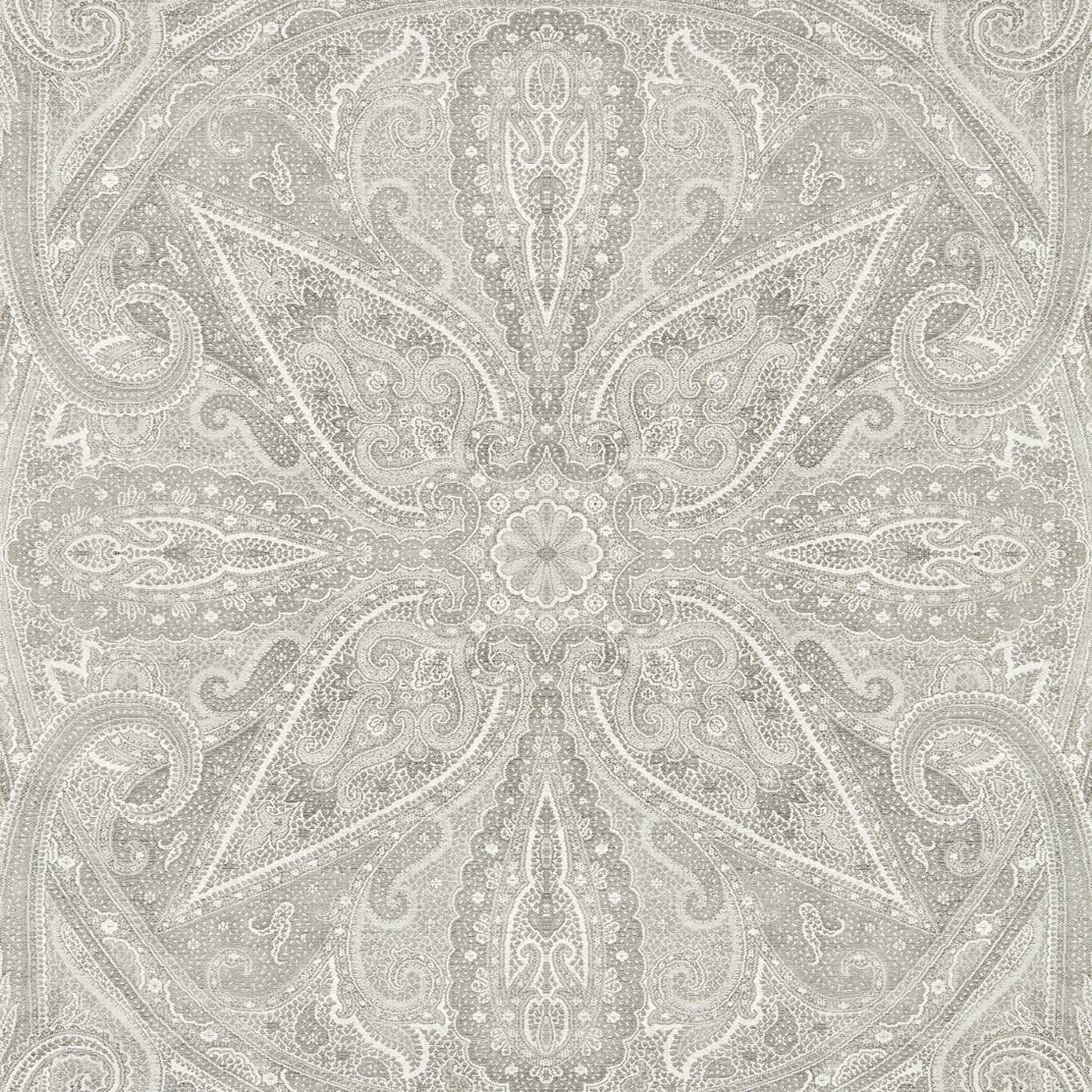 Grand Paisley Wallpaper - Silver - Zoffany - ZCOT313019 - Morris Wallpaper