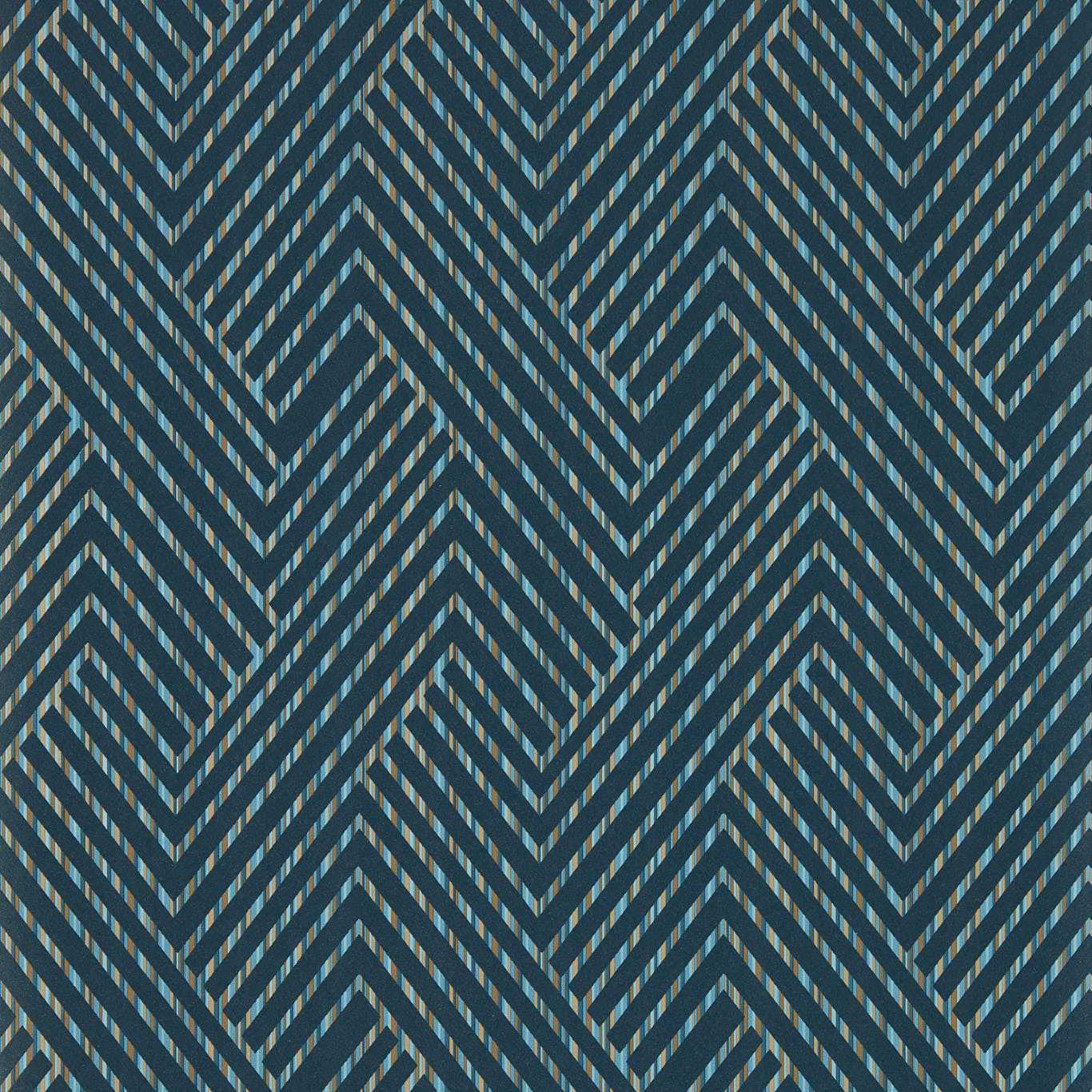 Grassetto Wallpaper - Midnight - Clarke & Clarke - W0181/04 - Morris Wallpaper