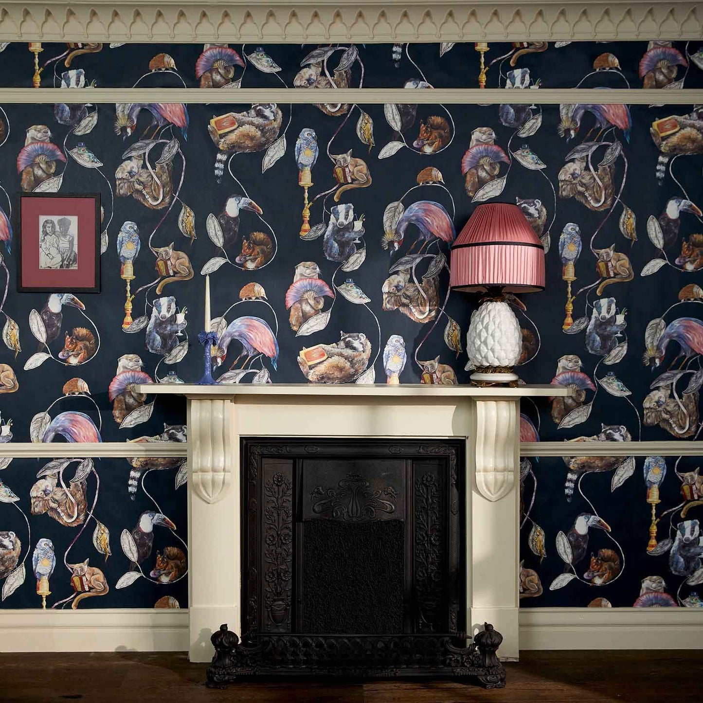 Hackney Empire Wallpaper - Midnight - House of Hackney - 1-WA-HAC-DI-MID-XXX - Morris Wallpaper