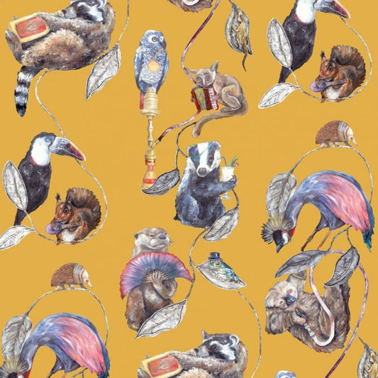 Hackney Empire Wallpaper - Ochre - House of Hackney - 1-WA-HAC-DI-OCH-XXX - Morris Wallpaper