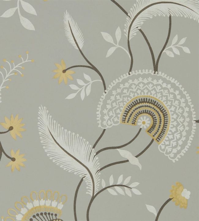 Hakimi Wallpaper - Ash Grey - DCPW216770 - Sanderson - Morris Wallpaper