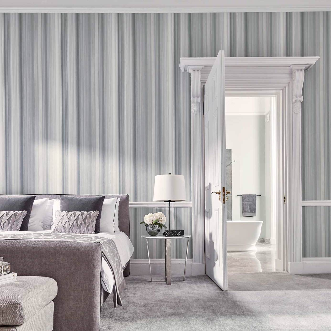 Hakone Wallpaper - Graphite - Harlequin - HM6W112189 - Morris Wallpaper