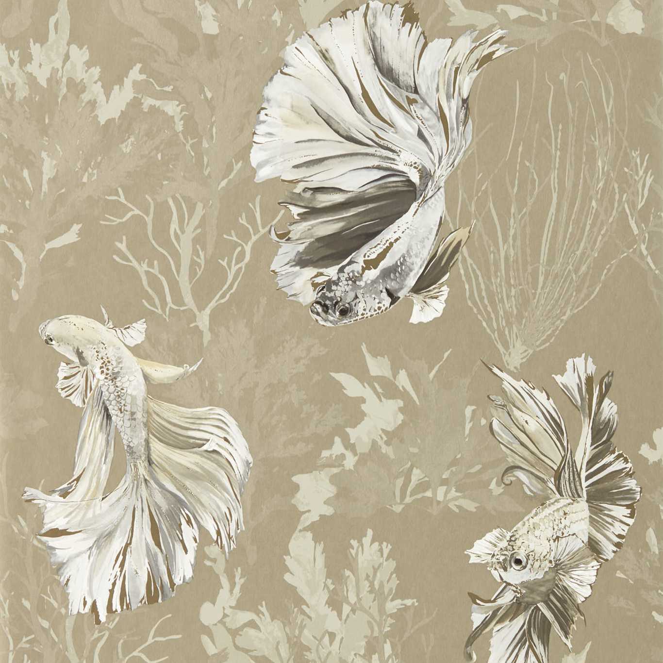 Halfmoon Wallpaper - Gilver/ Tranquility - Harlequin - HTEW112765 - Morris Wallpaper