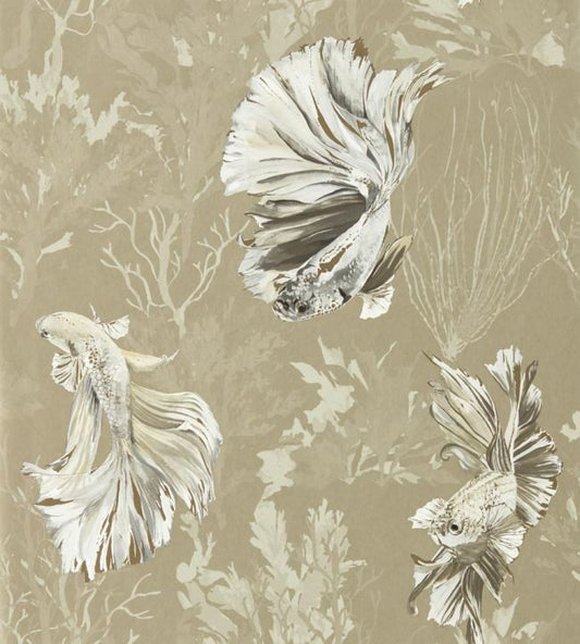 Halfmoon Wallpaper - Gilver/ Tranquility - HTEW112765 - Harlequin - Morris Wallpaper