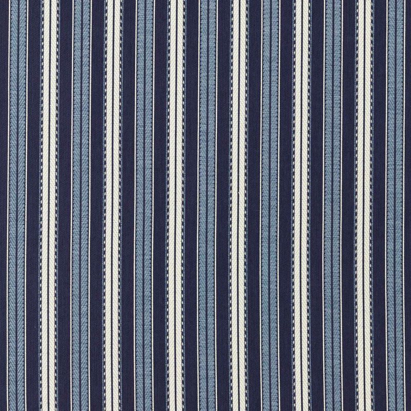 Hammersmith Woven Stripe Outdoor Fabric - Indigo - Morris & Co - 237576 - Premier Wallcovering