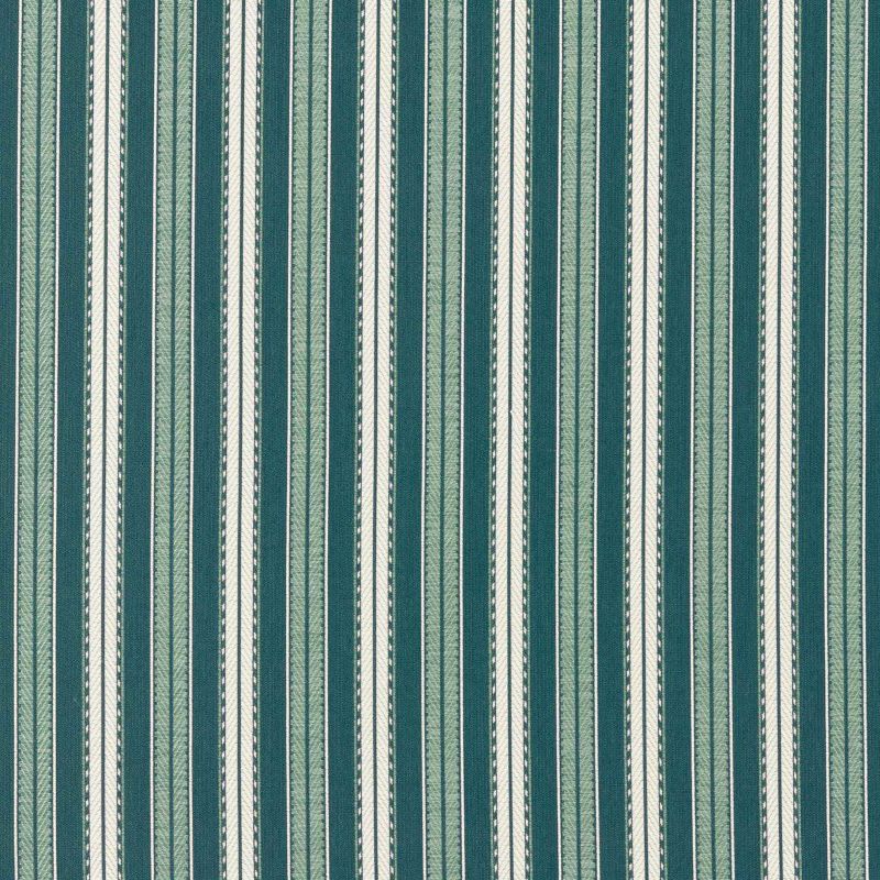 Hammersmith Woven Stripe Outdoor Fabric - Teal - Morris & Co - 237577 - Premier Wallcovering