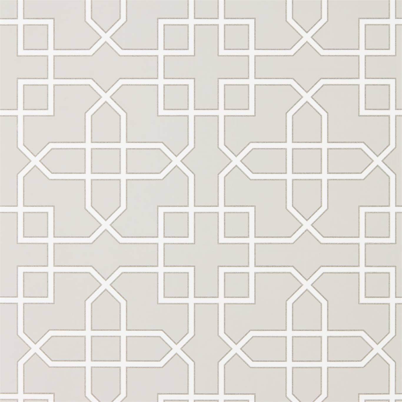 Hampton Trellis Wallpaper - Grey - Sanderson - DGLW216661