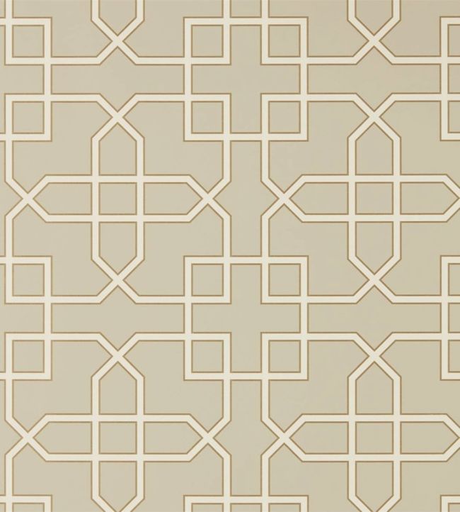 Hampton Trellis Wallpaper - Linen - DGLW216659 - Sanderson - Morris Wallpaper