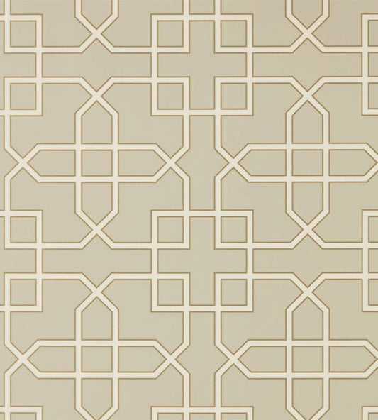 Hampton Trellis Wallpaper - Linen - DGLW216659 - Sanderson - Morris Wallpaper