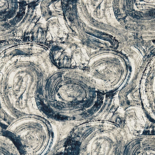 Hatoum Wallpaper - Ink - Clarke & Clarke - W0222/01 - Morris Wallpaper