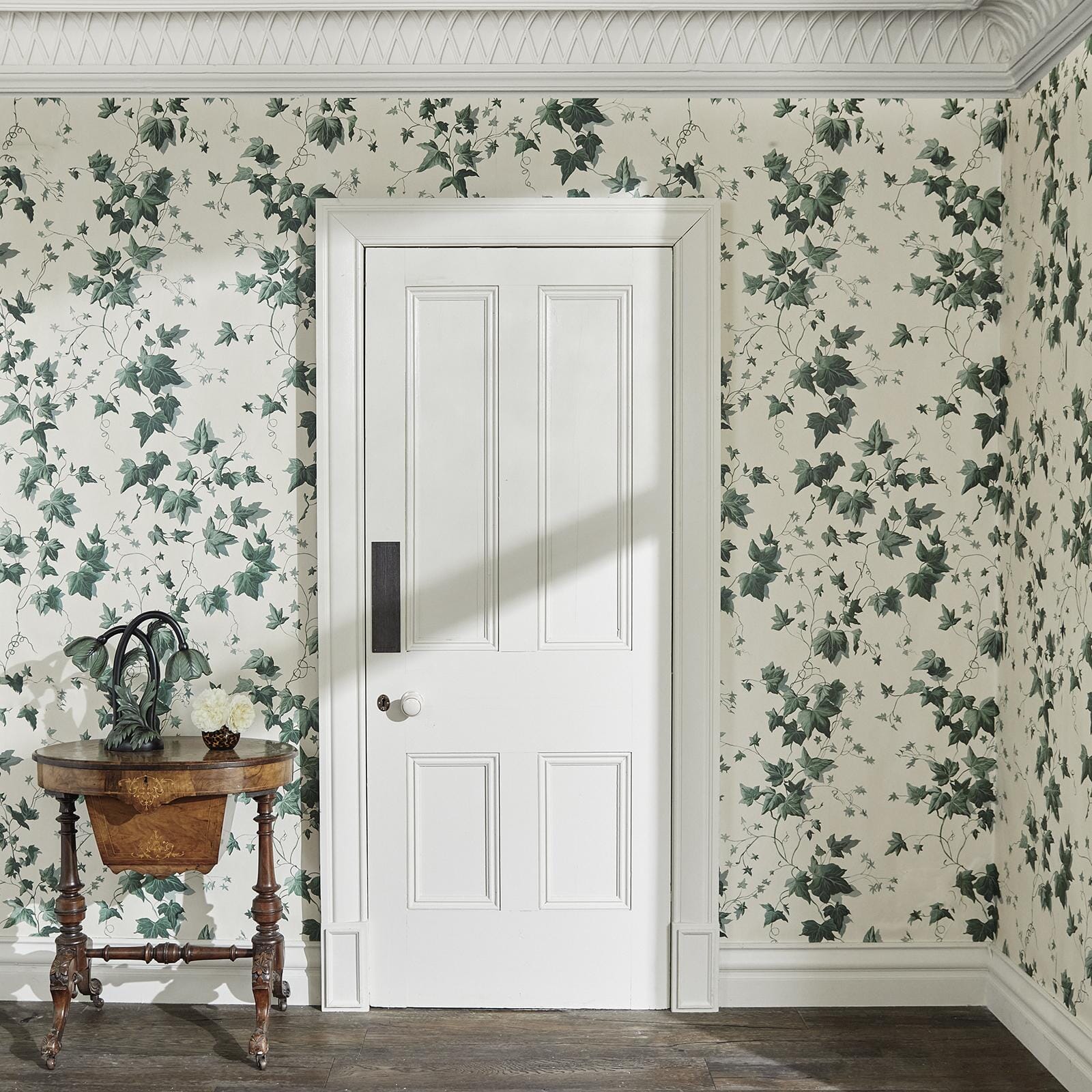 Hedera Wallpaper - Viridian - House of Hackney - 1-WA-HED-DI-VIR-XXX - Morris Wallpaper