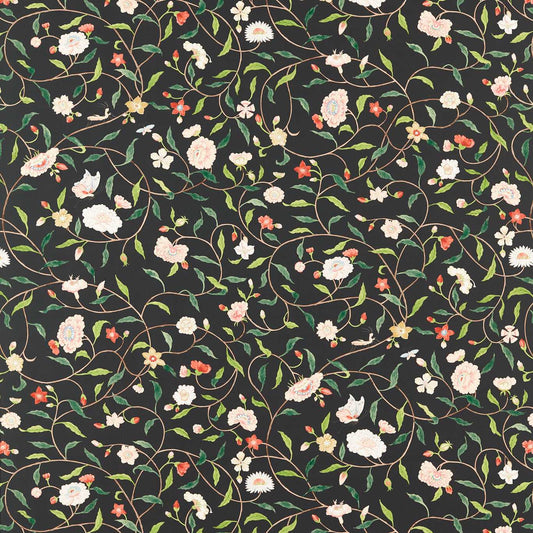 Henrietta's Trail Wallpaper - Vine Black - Zoffany - ZATW313055 - Morris Wallpaper
