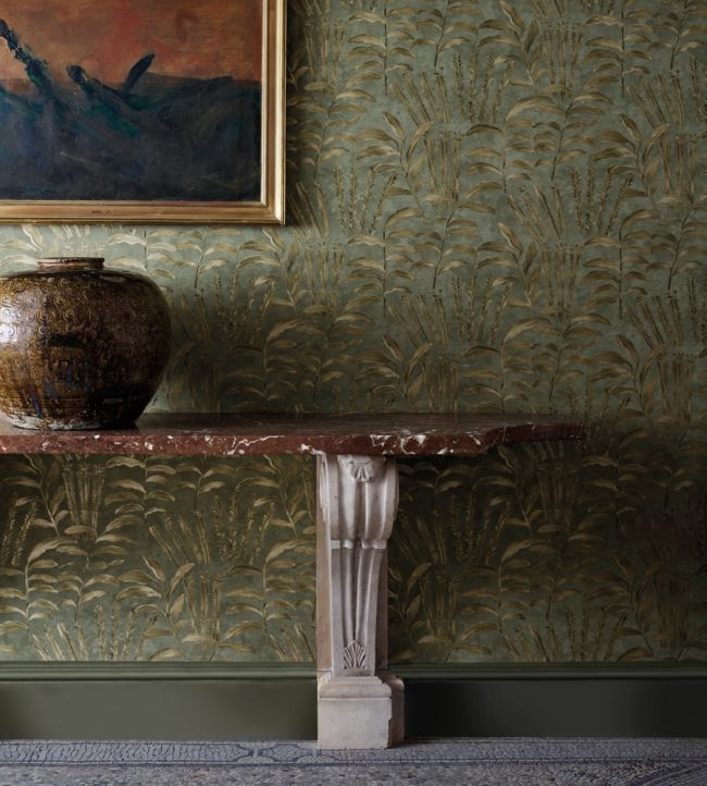 Highclere Wallpaper - Olivine - ZDAR312854 - Zoffany - Morris Wallpaper