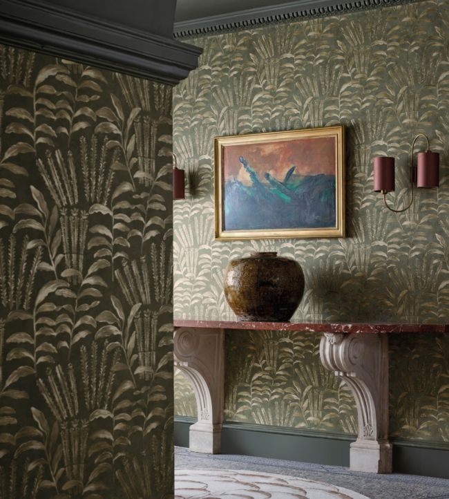 Highclere Wallpaper - Olivine - ZDAR312854 - Zoffany - Morris Wallpaper