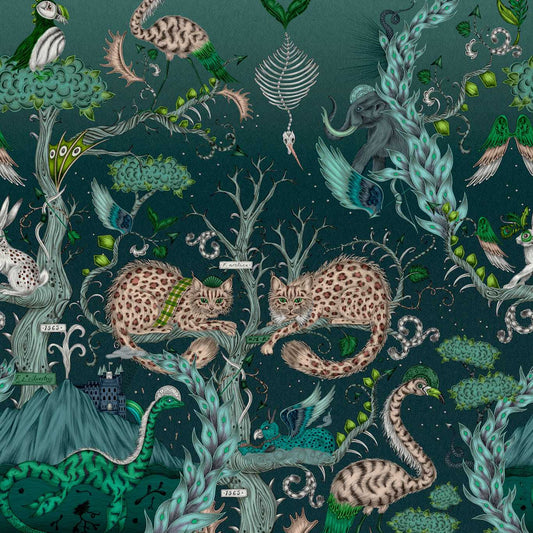 Highland Wonder Wallpaper - Lagoon - Clarke & Clarke - W0202/01 - Morris Wallpaper