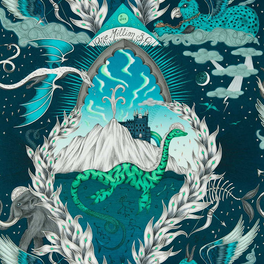 Highlandia Wallpaper - Marine - Clarke & Clarke - W0214/01 - Morris Wallpaper
