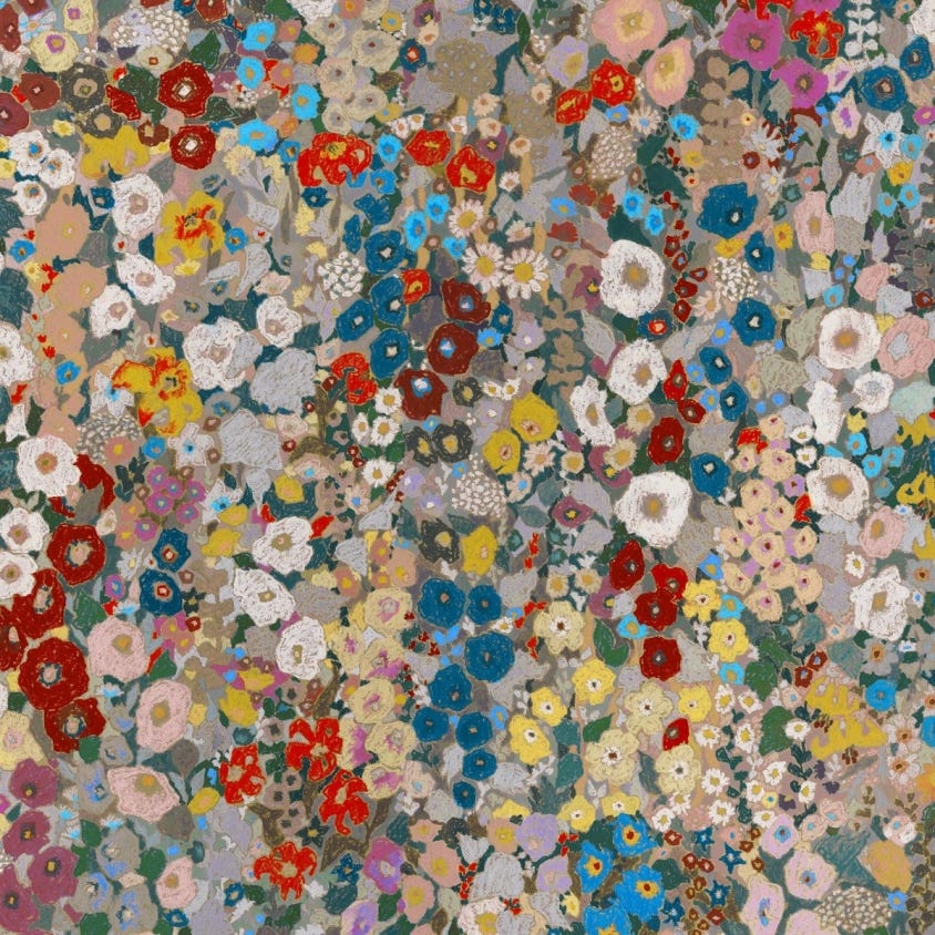 Hollyhocks Wallpaper - Autumn - House of Hackney - 1-WA-HOL-DI-AUT-XXX - Morris Wallpaper