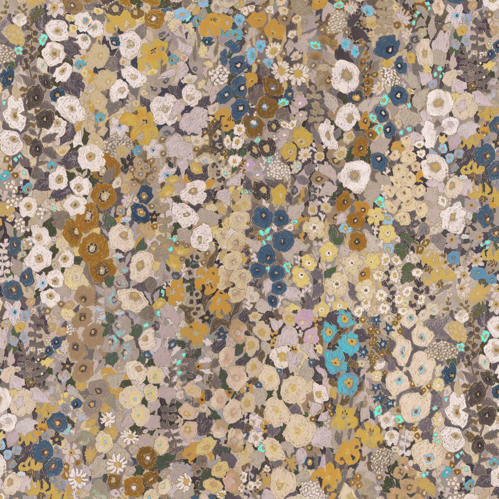 Hollyhocks Wallpaper - Flax - House of Hackney - 1-WA-HOL-DI-FAX-XXX - Morris Wallpaper