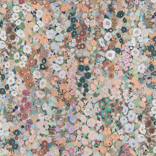 Hollyhocks Wallpaper - Prairie - House of Hackney - 1-WA-HOL-DI-PRA-XXX - Morris Wallpaper