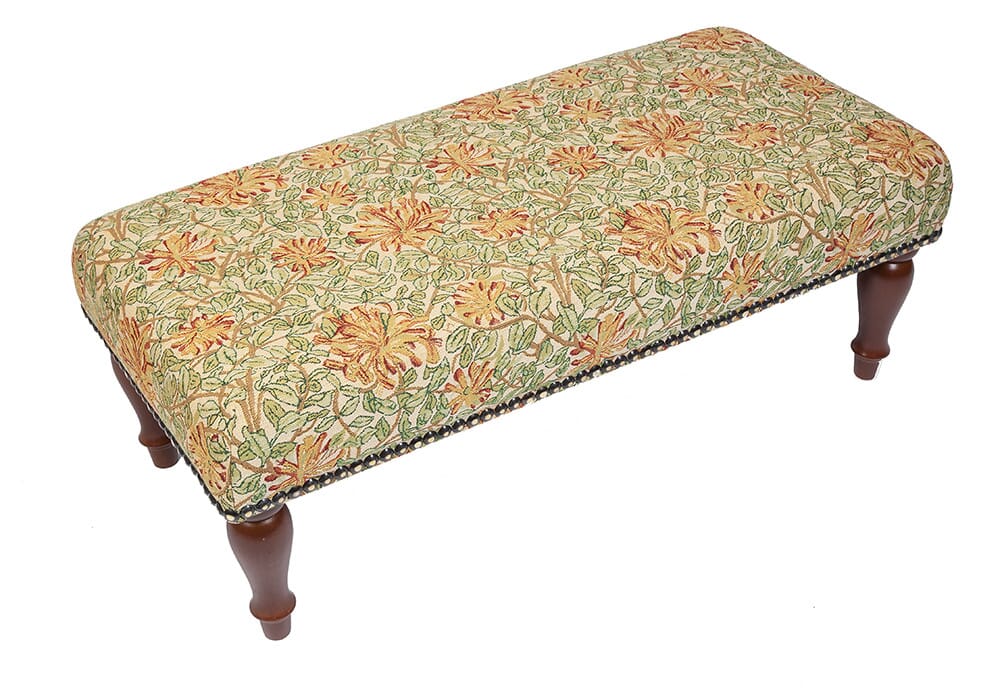 Honeysuckle Regular Stool - Hines of Oxford - RS712 - Morris Wallpaper