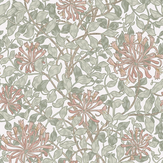 140488 - Honeysuckle Wallpaper - Maytime - William Morris