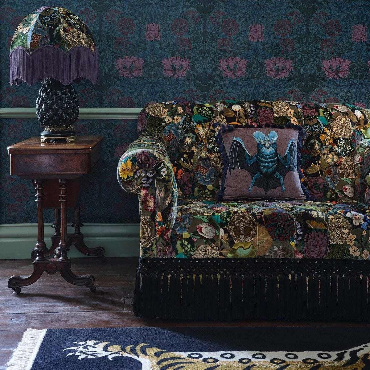 Honeysuckle Wallpaper - Petrol - House of Hackney - 1-WA-HON-DI-PET-XXX - Morris Wallpaper