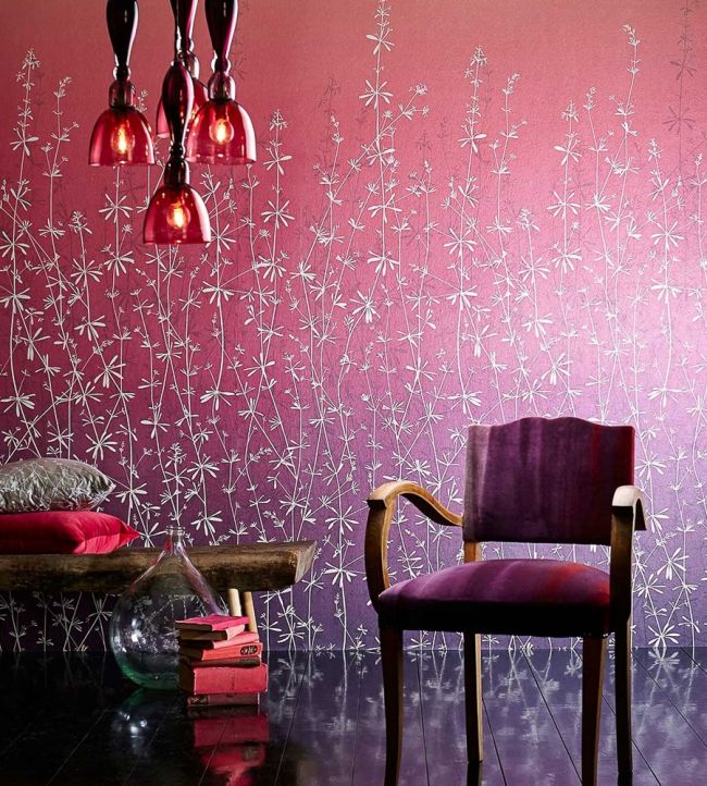 Hortelano Wallpaper - Moonstone / Pearl - HCLS111411 - Harlequin - Morris Wallpaper