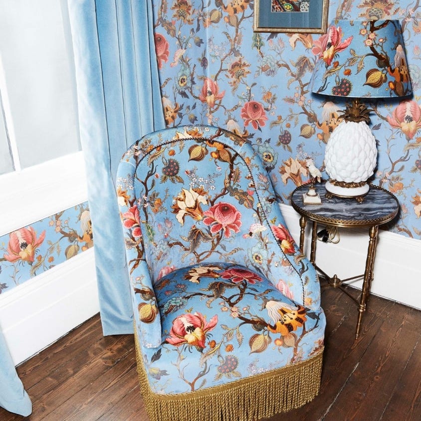 House of Hackney - 1-FA-ART-VE-AZU-XXX-XXX - Morris Wallpaper