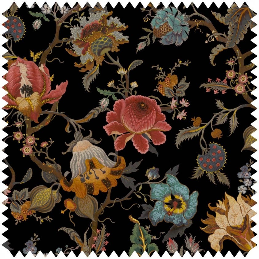 House of Hackney - 1-FA-ART-VE-BLK-XXX-XXX - Morris Wallpaper