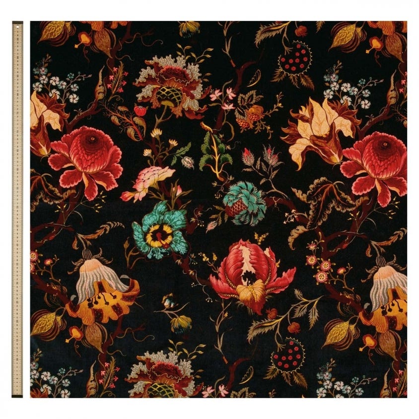 House of Hackney - 1-FA-ART-VE-BLK-XXX-XXX - Morris Wallpaper