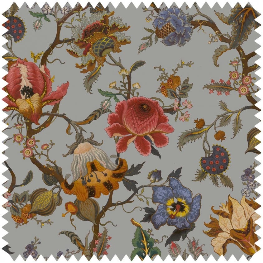 House of Hackney - 1-FA-ART-VE-GRY-XXX-XXX - Morris Wallpaper