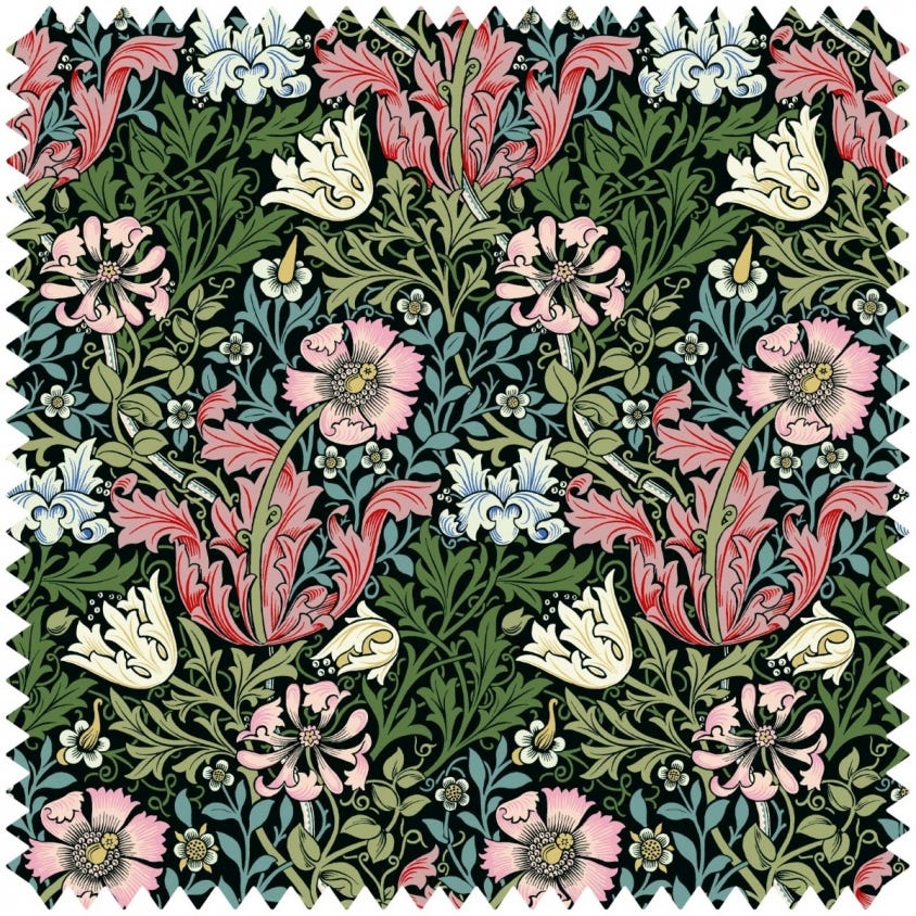 House of Hackney - 1-FA-COM-JQ-ONX-XXX-XXX - Morris Wallpaper