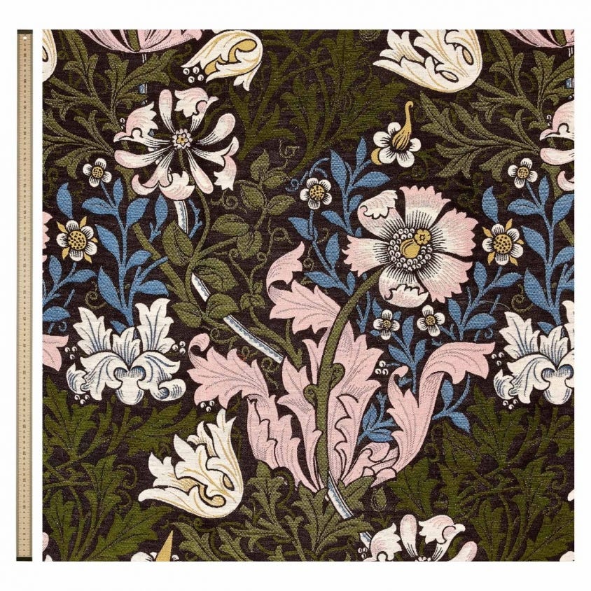 House of Hackney - 1-FA-COM-JQ-ONX-XXX-XXX - Morris Wallpaper