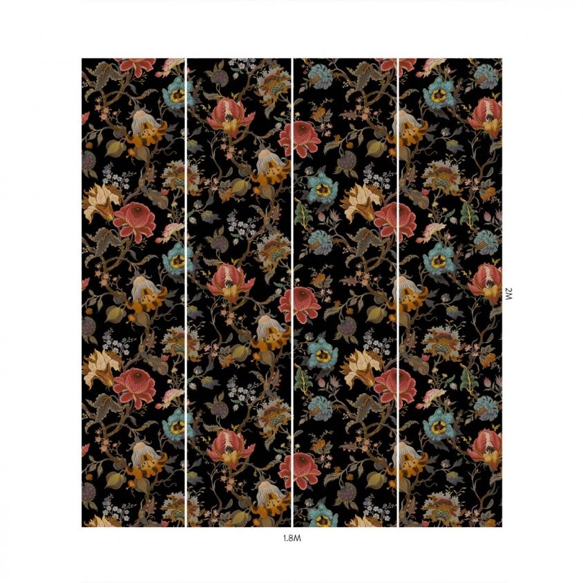 ARTEMIS Wallpaper - Black - House of Hackney