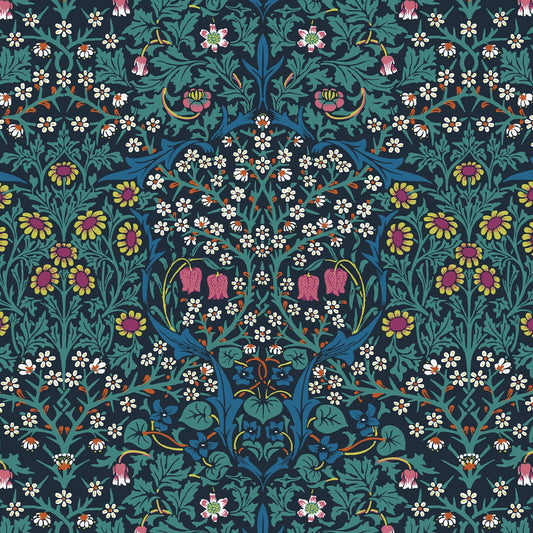 Blackthorn Wallpaper - Emerald - House of Hackney