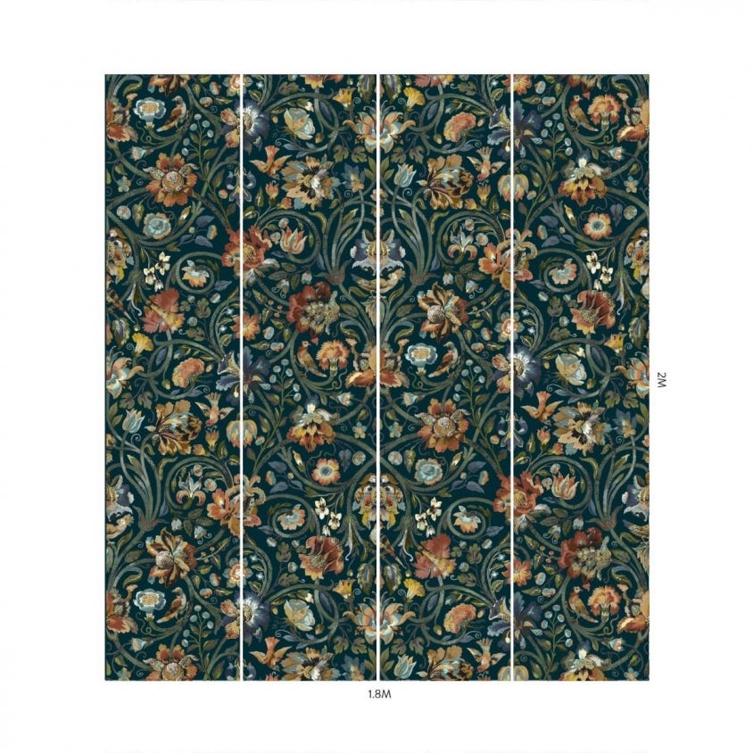 GAIA Wallpaper - Midnight - House of Hackney