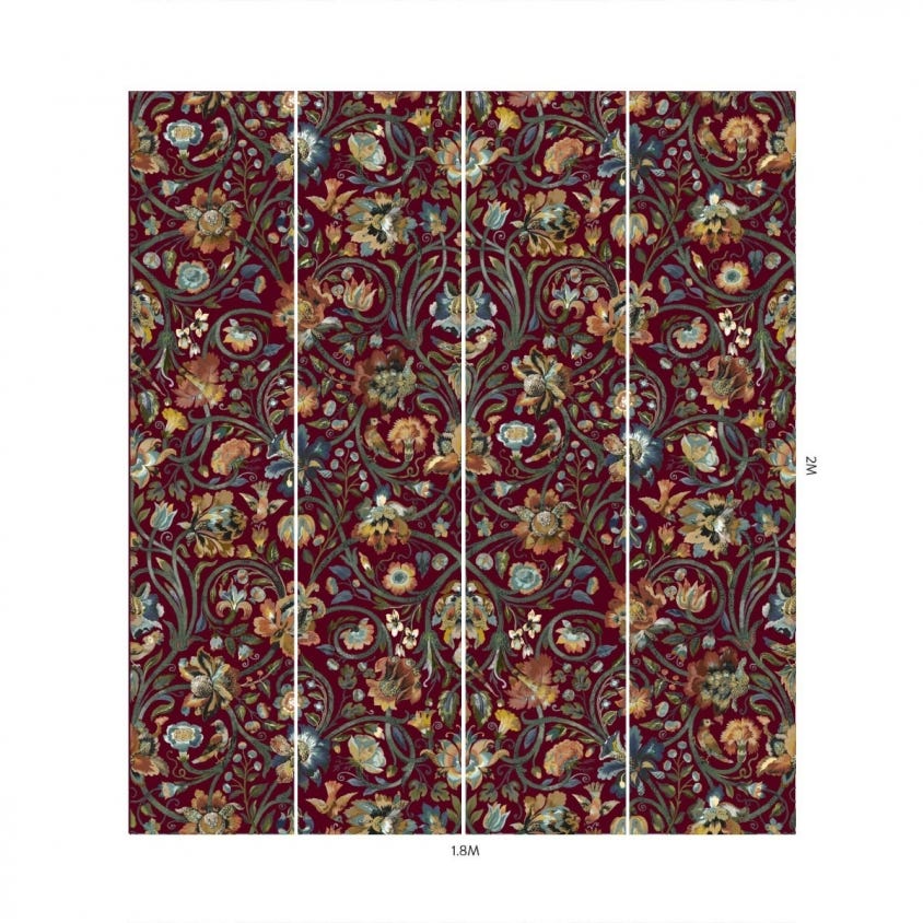 GAIA Wallpaper - Vermillion - House of Hackney