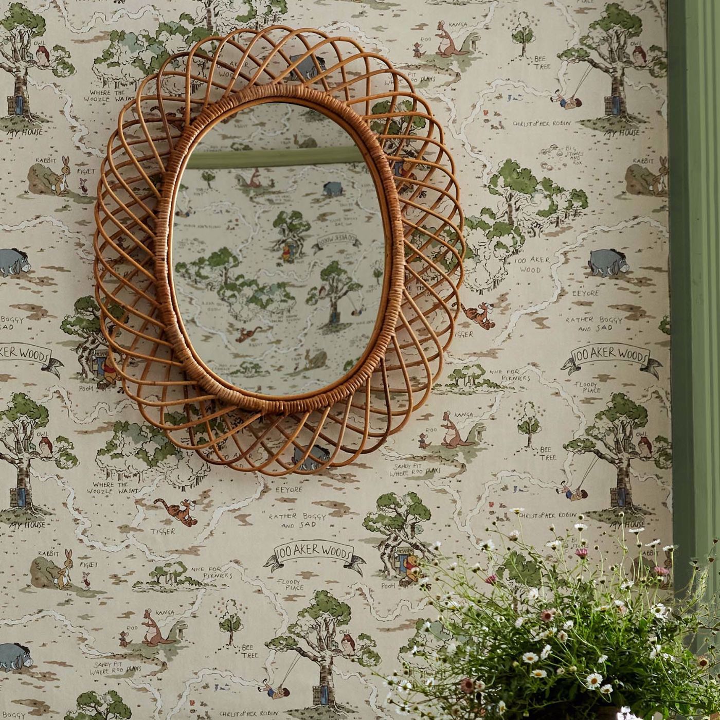 Hundred Acre Wood Cashew Wallpaper - Cashew - DDIW217291 - Sanderson - Disney Home - Morris Wallpaper