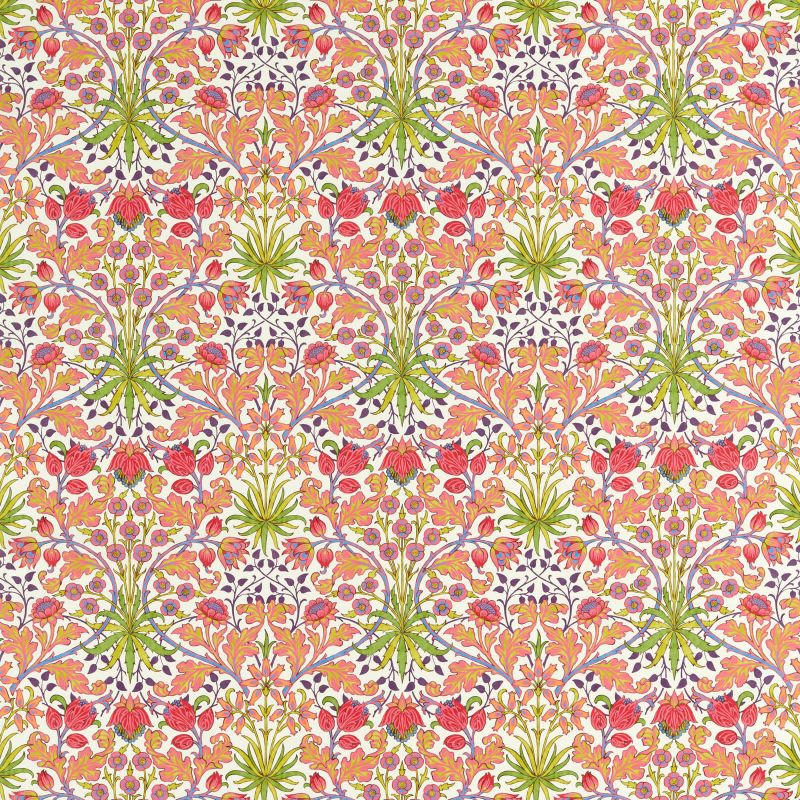 Hyacinth Fabric - Cosmo Pink - Morris & Co - 520005 - Premier Wallcovering